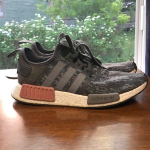 Gray and pink NMDs R1